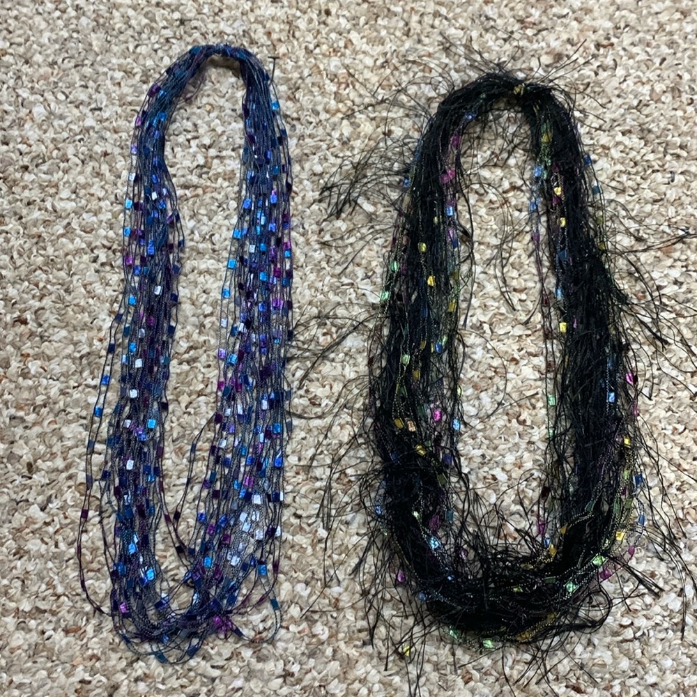 Handmade ribbon necklaces (2). NWOT